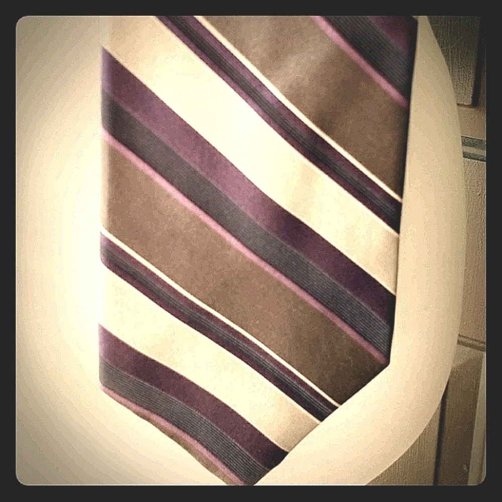 BUGATTI XE Men's Neck-Tie purple/Gray/ white/black